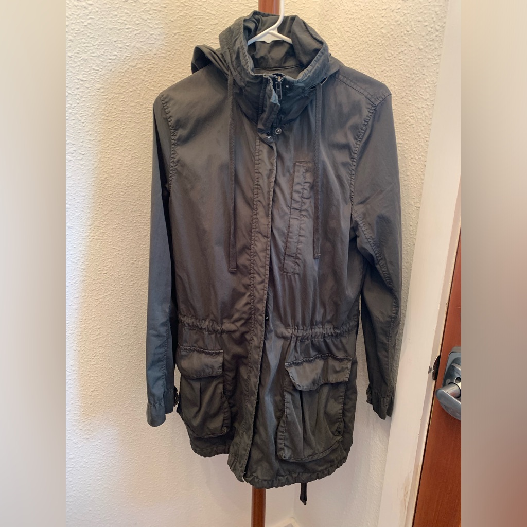 James Perse Yosemite Performance Anorak Utility Jacket Sz (L) Army Green